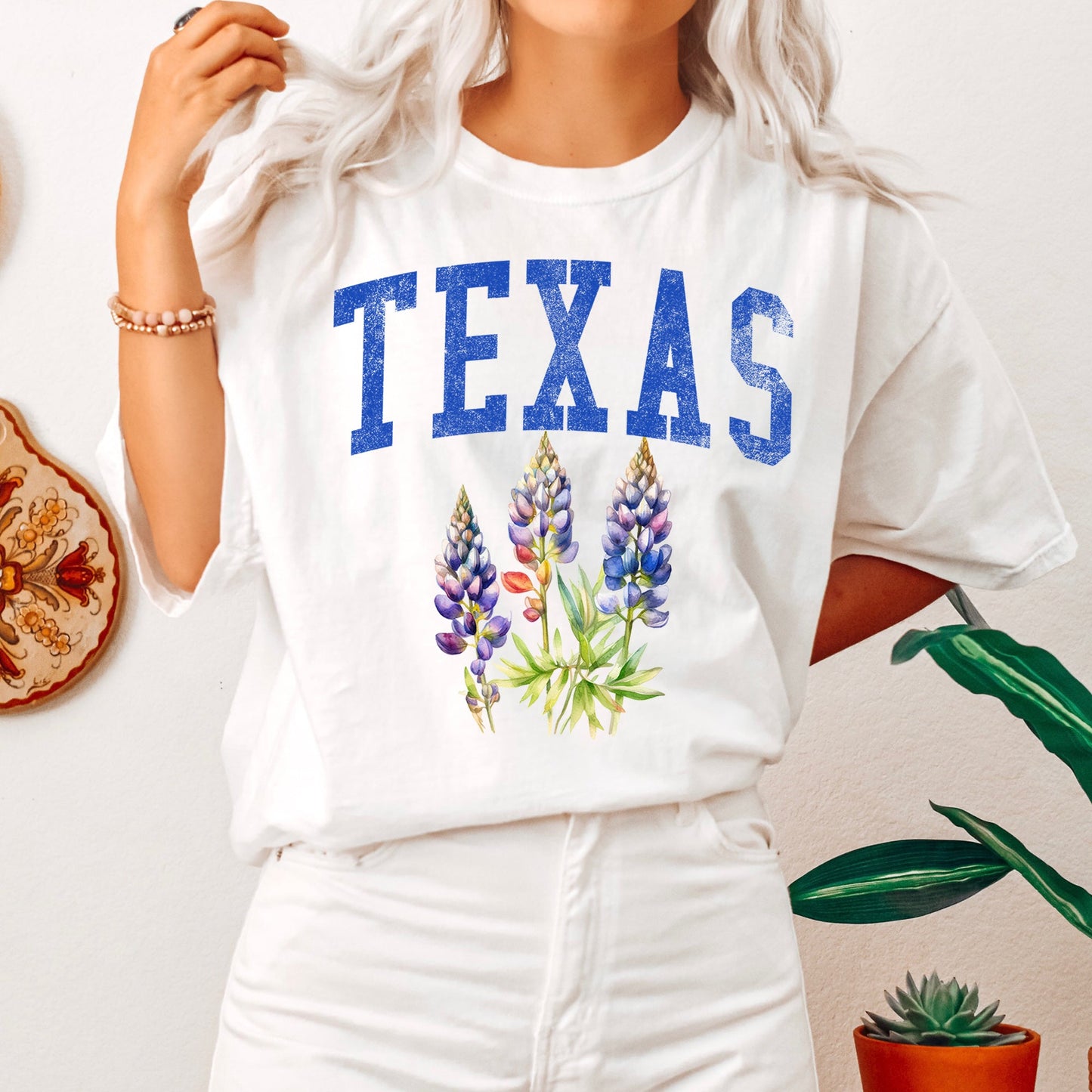 Texas State Flower Comfort Colors Tshirt