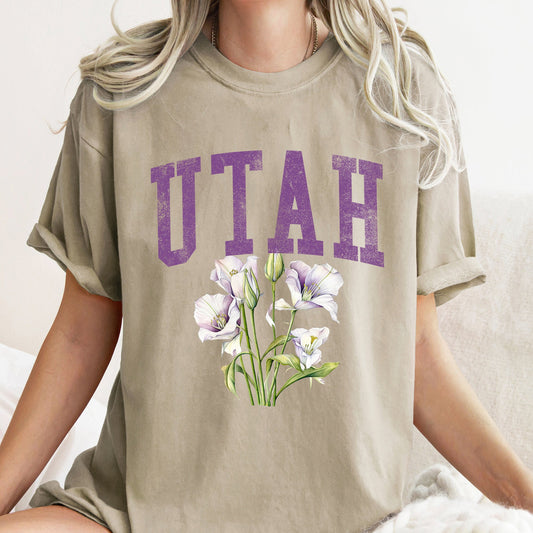 Utah State Flower Comfort Colors Tshirt