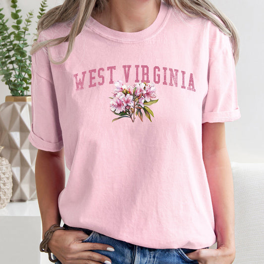 West Virginia State Flower Comfort Colors Tshirt