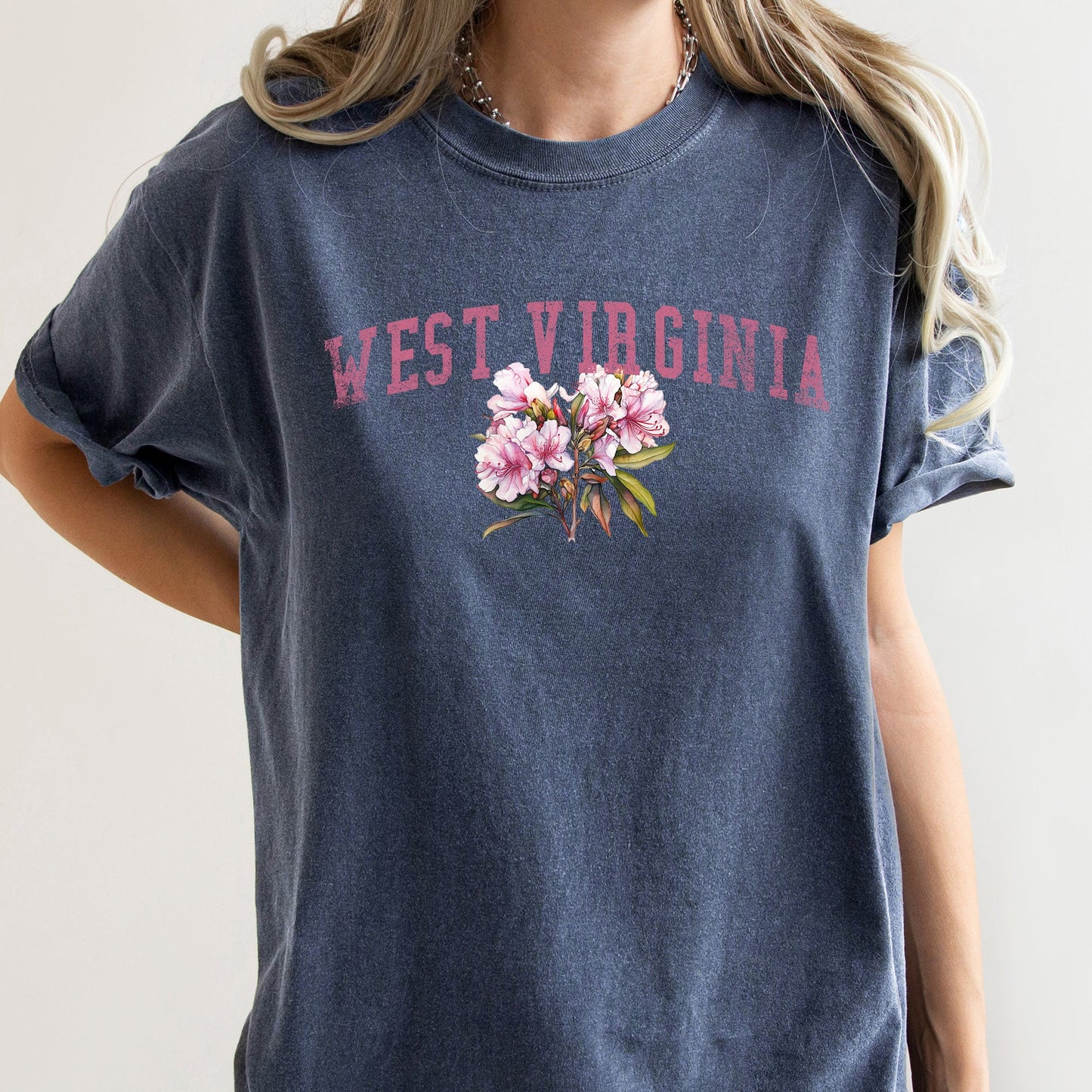 West Virginia State Flower Comfort Colors Tshirt