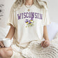 Wisconsin State Flower Comfort Colors Tshirt