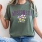 Wisconsin State Flower Comfort Colors Tshirt