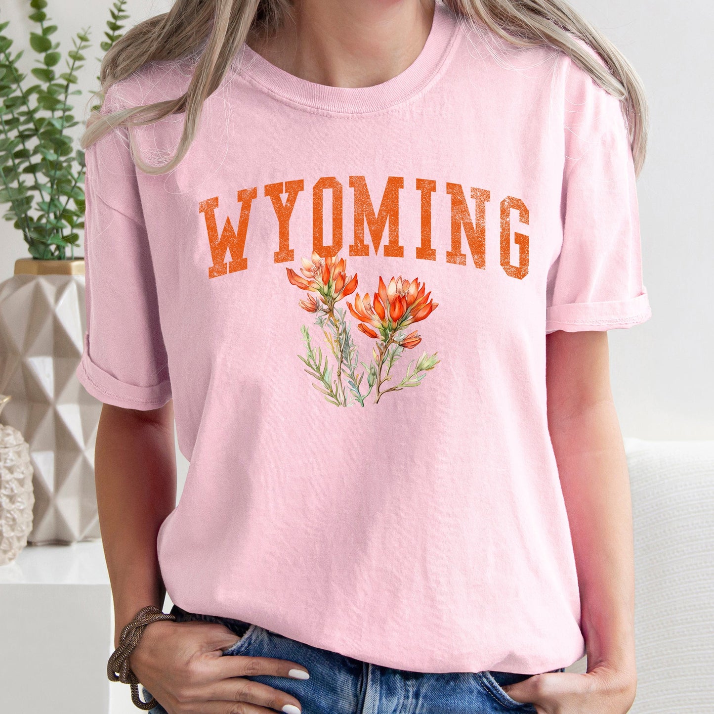 Wyoming State Flower Comfort Colors Tshirt