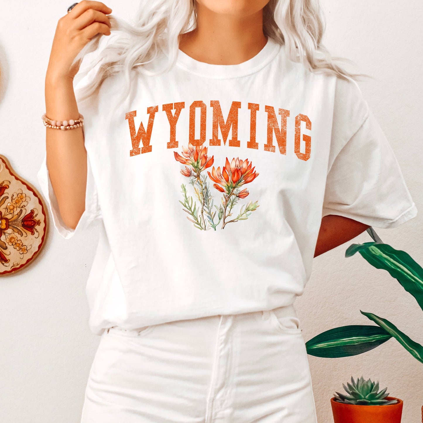 Wyoming State Flower Comfort Colors Tshirt