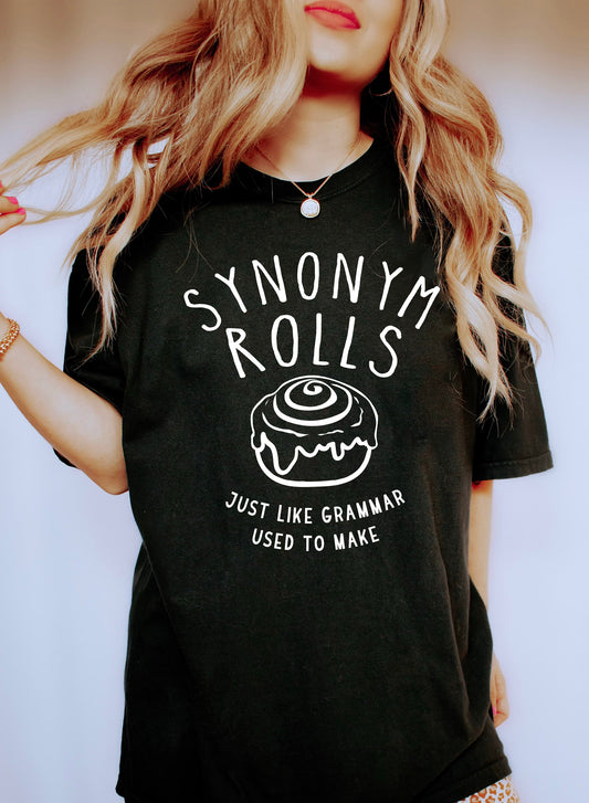 Synonym Rolls Funny Teacher Comfort Colors Tshirt
