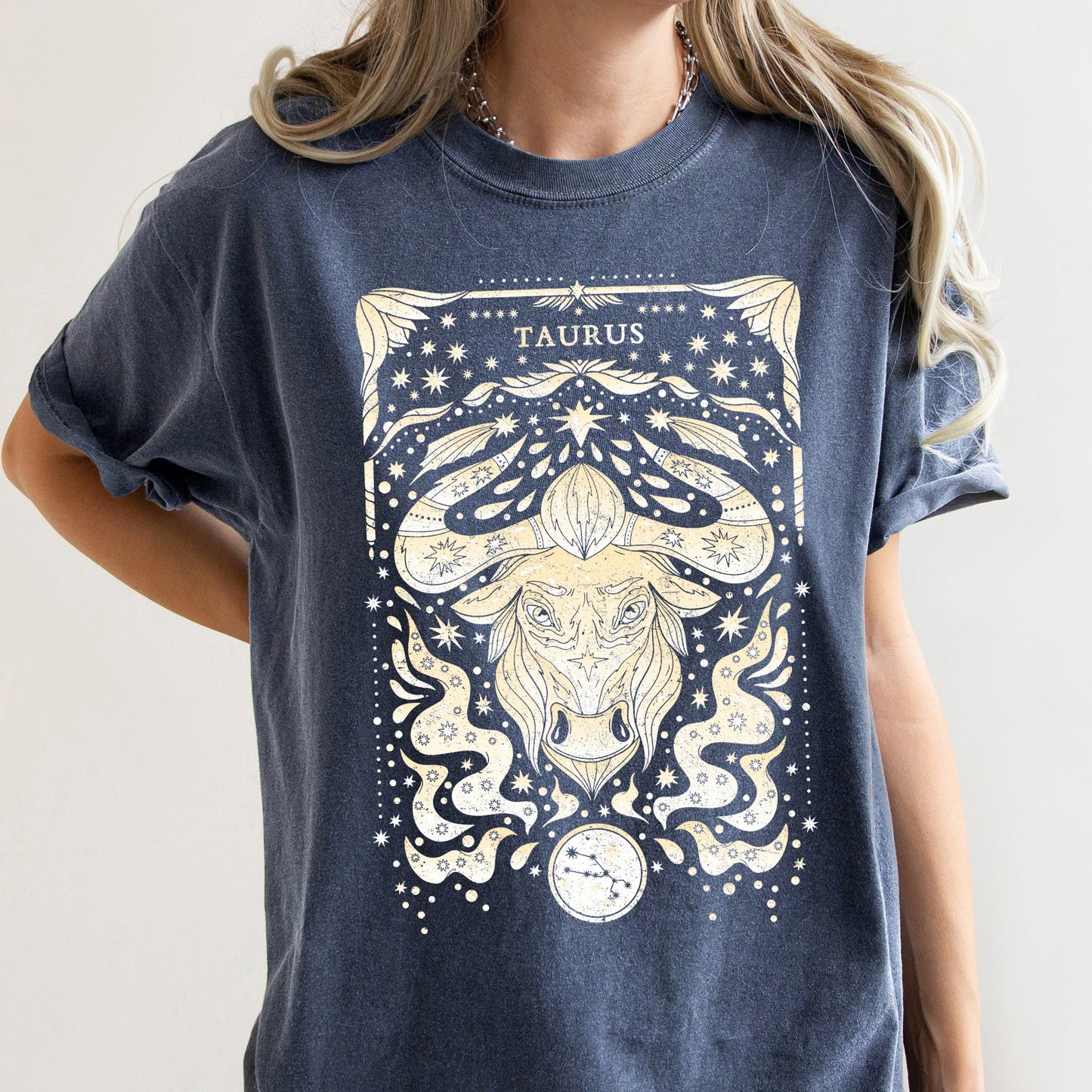 Taurus Celestial Zodiac Comfort Colors Tees, Horoscope, Astrology