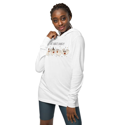 Bat Sheet Crazy | Bella Canvas Hooded Long Sleeve Shirt