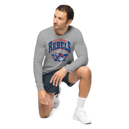 Rebels Vintage Collegiate Distressed - Bella Canvas Long Sleeve Tee