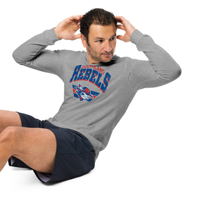 Rebels Vintage Collegiate Distressed - Bella Canvas Long Sleeve Tee