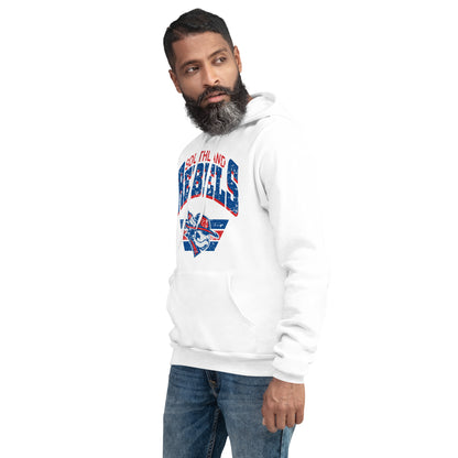 Rebels Vintage Collegiate Distressed - Bella Canvas Hoodie