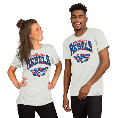 Rebels Vintage Collegiate Distressed - Bella Canvas Tee
