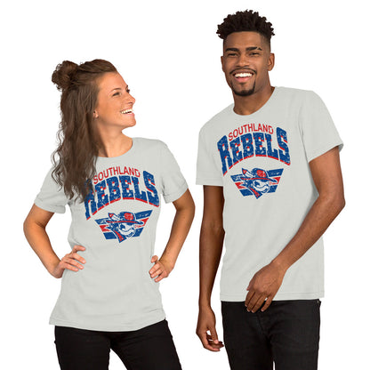 Rebels Vintage Collegiate Distressed - Bella Canvas Tee
