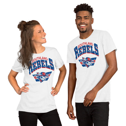 Rebels Vintage Collegiate Distressed - Bella Canvas Tee