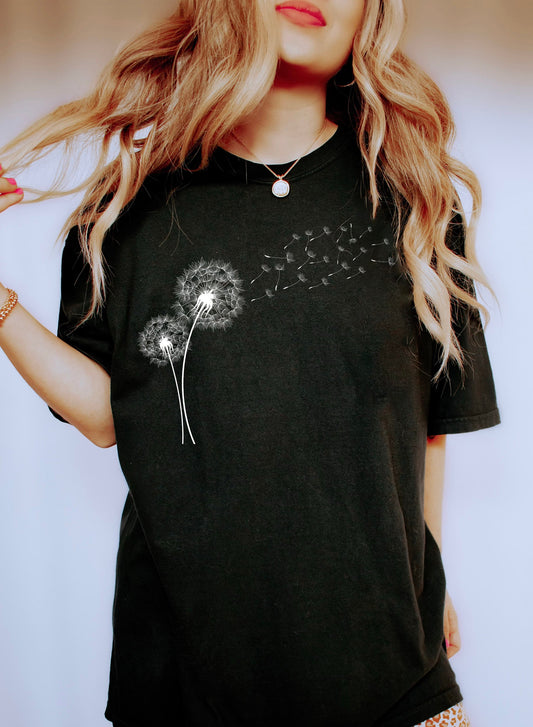 Dandelion Vintage Chic Comfort Colors Tshirt