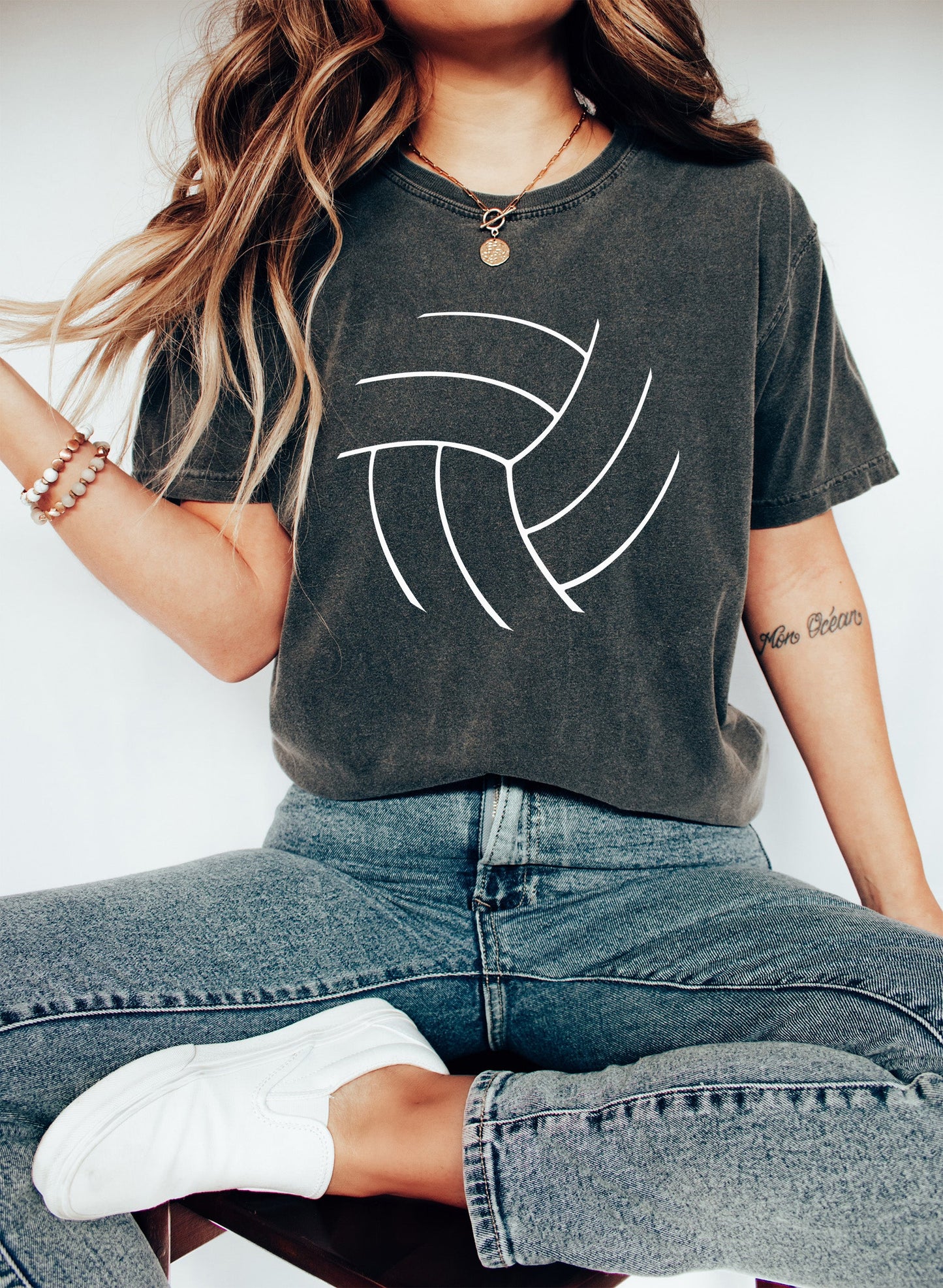 Chic Volleyball Lover Sports Comfort Colors Tshirt