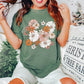 Boho Chic Wildflower Floral Comfort Colors Tshirt