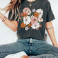 Boho Chic Wildflower Floral Comfort Colors Tshirt