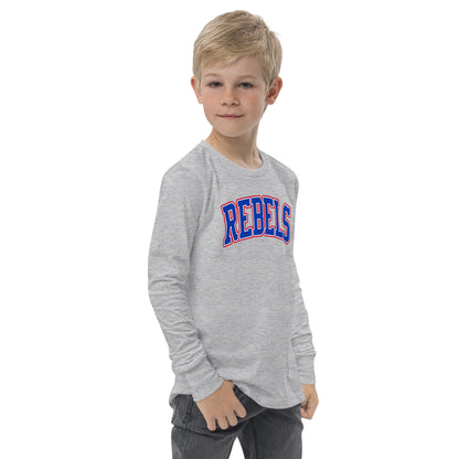 Tri-color Rebels Arched Varsity - YOUTH Long Sleeve