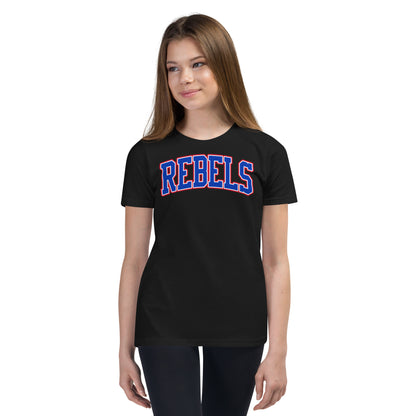 Tri-Color Rebels Arched Varsity - YOUTH Tee